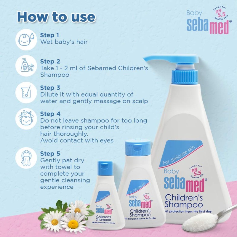 Sebamed Baby Shampoo 500 ml|pH 5.5| Ideal for Newborn�s delicate scalp| No Tears | Sebamed Baby Shampoo 500 ml|pH 5.5| Ideal for Newborn�s delicate scalp| No Tears |