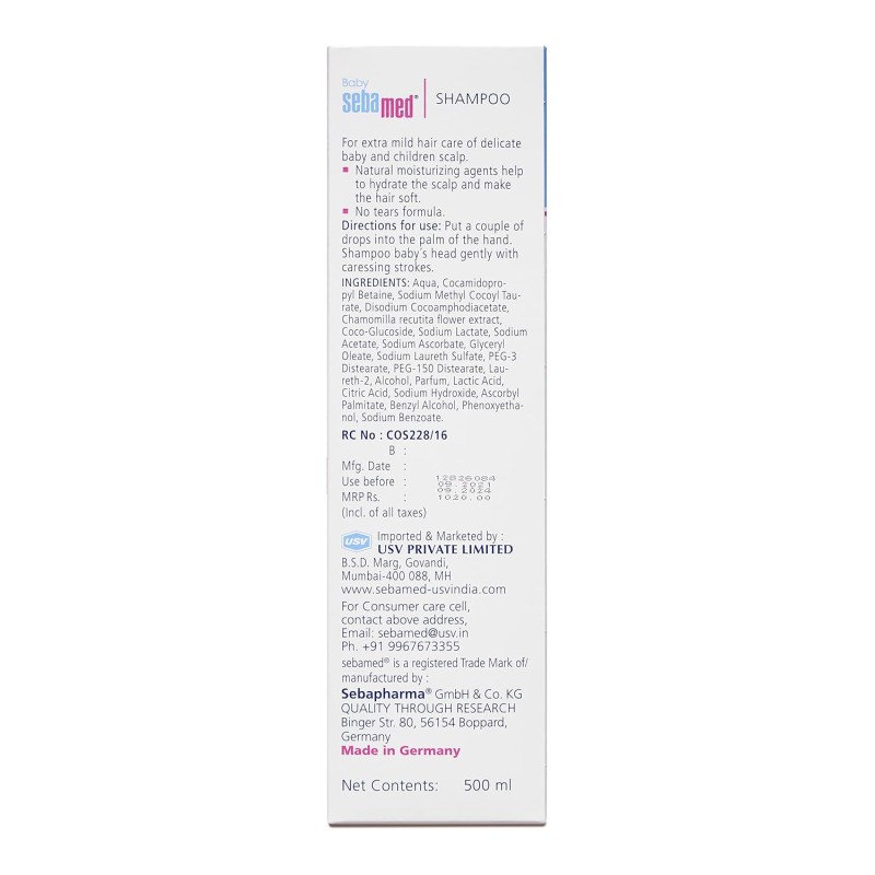 Sebamed Baby Shampoo 500 ml|pH 5.5| Ideal for Newborn�s delicate scalp| No Tears | Sebamed Baby Shampoo 500 ml|pH 5.5| Ideal for Newborn�s delicate scalp| No Tears |