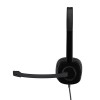 Logitech H151 Wired Headphones On Ear Headphones With Mic (Black)