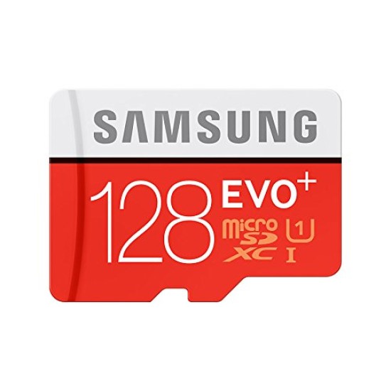 Samsung EVO Plus Class 10 128GB MicroSD 80 MB/S Memory Card with SD Adapter (MB-MC128D)