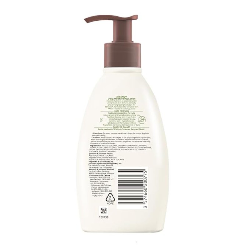 Aveeno Daily Moisturizing Lotion 354ml (for Normal and Dry Skin) Aveeno Daily Moisturizing Lotion 354ml (for Normal and Dry Skin)