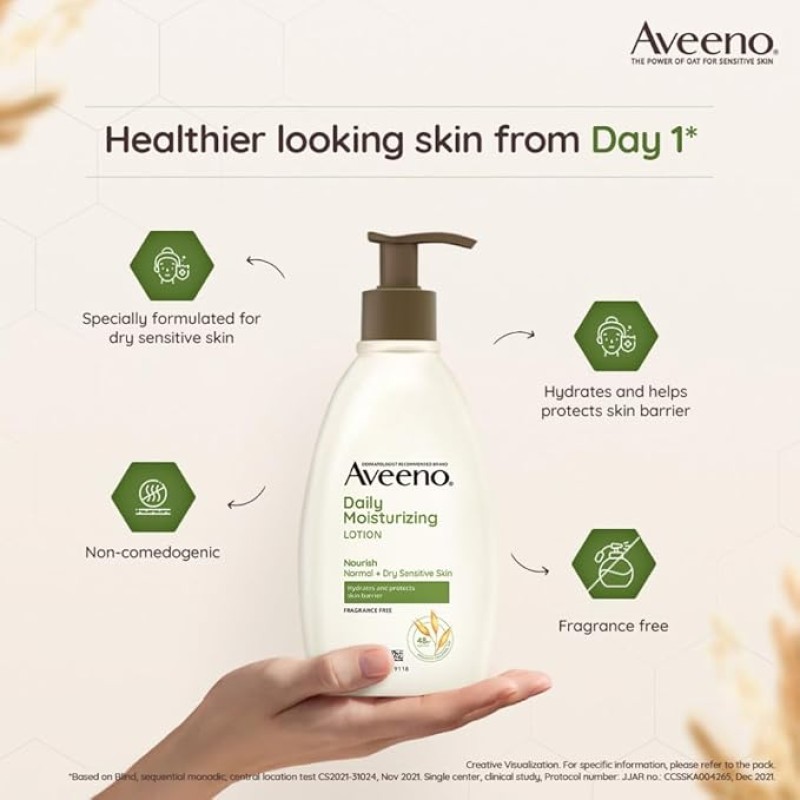 Aveeno Daily Moisturizing Lotion 354ml (for Normal and Dry Skin) Aveeno Daily Moisturizing Lotion 354ml (for Normal and Dry Skin)
