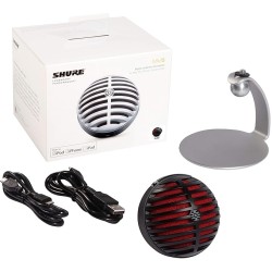 Shure MV5-B-LTG Digital Condenser Microphone (Black)