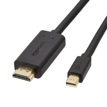 Amazon Basics AmazonBasics Mini DisplayPort to HDMI Cable-3 Feet,Black