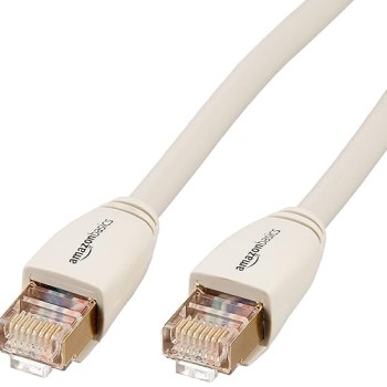 Network Ethernet Patch/LAN Cable HL-007289 RJ45 Cat7 Network Ethernet Patch/LAN Cable for Security Camera - 15 Feet (White)