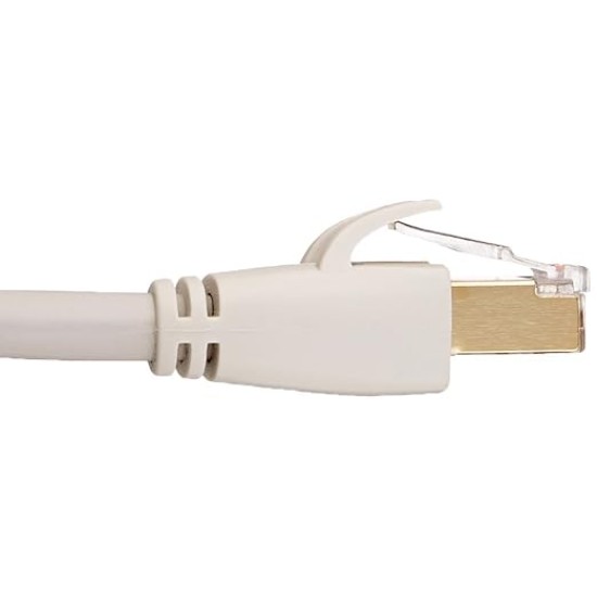 Network Ethernet Patch/LAN Cable HL-007289 RJ45 Cat7 Network Ethernet Patch/LAN Cable for Security Camera - 15 Feet (White)