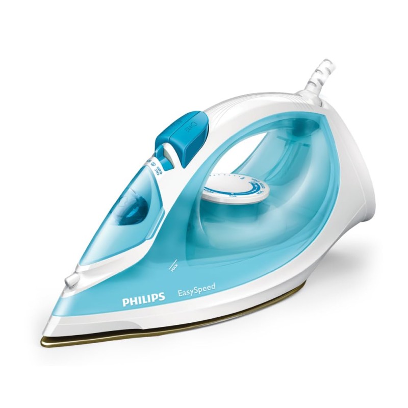 PHILIPS Plastic Steam Iron Gc1028/20 2000 Watts, From World'S No.1 Ironing Brand*, Golden Non-Stick Soleplate, Steam Rate Of Up To 25 G/Min, Drip Stop Technology PHILIPS Plastic Steam Iron Gc1028/20 2000 Watts, From World'S No.1 Ironing Brand*, Golden Non-Stick Soleplate, Steam Rate Of Up To 25 G/Min, Drip Stop Technology