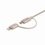 (Refurbished) Targus ACC99507AP ALU Series 2-in-1 Lightning and Micro USB Cable (Gold)