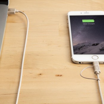 Targus ACC99507AP ALU Series 2-in-1 Lightning and Micro USB Cable (Gold) Targus ACC99507AP ALU Series 2-in-1 Lightning and Micro USB Cable (Gold)