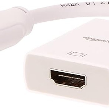 DisplayPort (not USB) as input to HDMI Adapter as output Cable (Uni-directional cable: This cable does not support HDMI input to DisplayPort output)