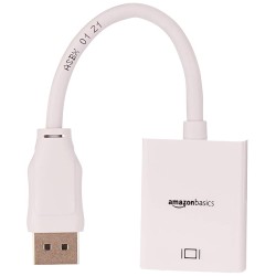 DisplayPort (not USB) as input to HDMI Adapter as output Cable (Uni-directional cable: This cable does not support HDMI input to DisplayPort output)