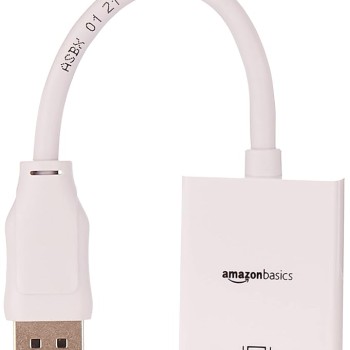 DisplayPort (not USB) as input to HDMI Adapter as output Cable (Uni-directional cable: This cable does not support HDMI input to DisplayPort output) DisplayPort (not USB) as input to HDMI Adapter as output Cable (Uni-directional cable: This cable does not support HDMI input to DisplayPort output)