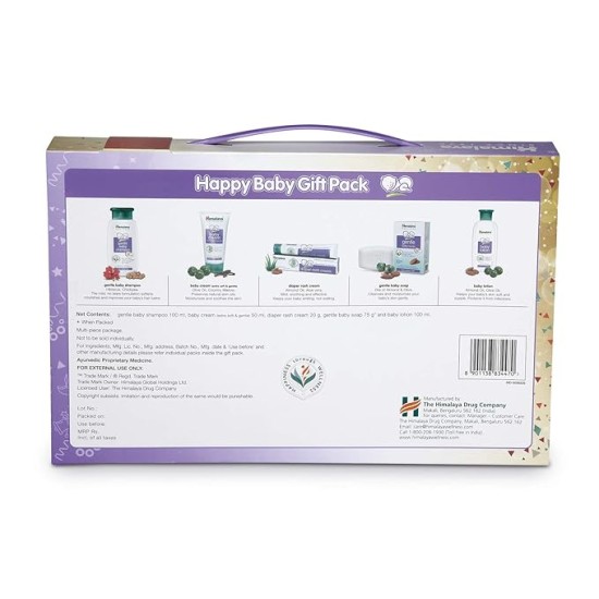 Himalaya Happy Baby Gift Pack ( 5 IN 1) - (Soap, Shampoo, Lotion, Diaper Rash Cream, Baby Cream)