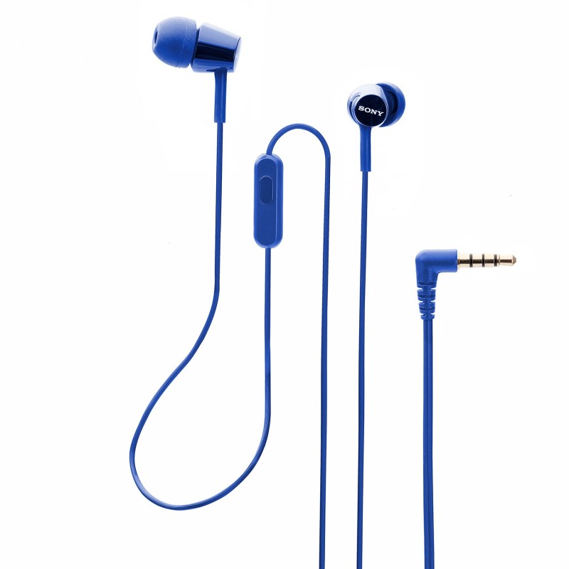 Sony MDR-EX150AP Wired In Ear Headphone with Mic (Blue) Sony MDR-EX150AP Wired In Ear Headphone with Mic (Blue)
