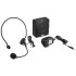 Ahuja Portable PA Neckband System NBA-20Dp Rechargeable with 1 Neckband Mic with USB and SD Card Input, Black, 340gms