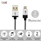 BoAt LTG 500 Apple MFI Certified for iPhone, iPad and iPod 2Mtr Data Cable(Metallic Silver)