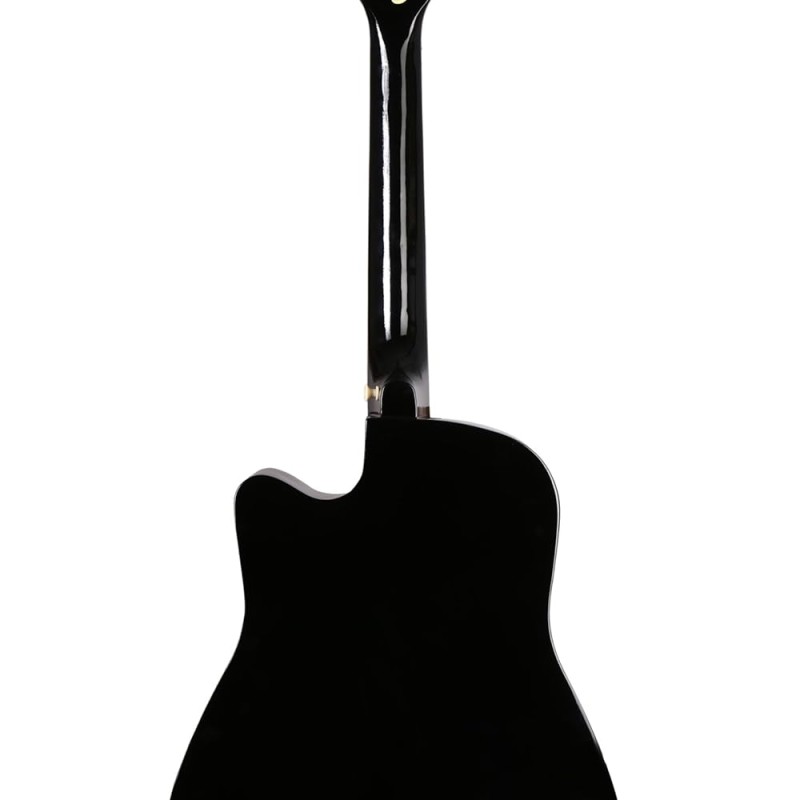 Juârez Acoustic Guitar, 38 Inch Cutaway, 038C with Bag, Strings, Pick and Strap, Black Juârez Acoustic Guitar, 38 Inch Cutaway, 038C with Bag, Strings, Pick and Strap, Black