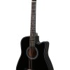 Juârez Acoustic Guitar, 38 Inch Cutaway, 038C with Bag, Strings, Pick and Strap, Black Juârez Acoustic Guitar, 38 Inch Cutaway, 038C with Bag, Strings, Pick and Strap, Black