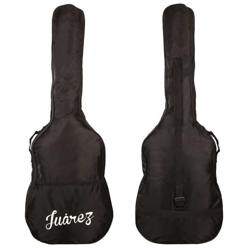 Juârez Acoustic Guitar, 38 Inch Cutaway, 038C with Bag, Strings, Pick and Strap, Black Juârez Acoustic Guitar, 38 Inch Cutaway, 038C with Bag, Strings, Pick and Strap, Black