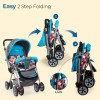 LuvLap Sunshine Baby Stroller/Pram For 0 To 3 Years, New Born/Toddler/Kid, 5 Point Safety Harness, Adjustable Backrest, 360? Swivel Wheel, Large Storage Basket, Reversible Handlebar (Teal) LuvLap Sunshine Baby Stroller/Pram For 0 To 3 Years, New Born/Toddler/Kid, 5 Point Safety Harness, Adjustable Backrest, 360? Swivel Wheel, Large Storage Basket, Reversible Handlebar (Teal)