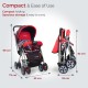 LuvLap Sunshine Baby Stroller/Pram for 0 to 3 Years, New Born/Toddler/Kid, 5 Point Safety Harness, Adjustable backrest, 360° Swivel Wheel, Large Storage Basket, Reversible Handlebar (Red) LuvLap Sunshine Baby Stroller/Pram for 0 to 3 Years, New Born/Toddler/Kid, 5 Point Safety Harness, Adjustable backrest, 360° Swivel Wheel, Large Storage Basket, Reversible Handlebar (Red)