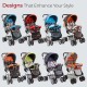 LuvLap Sunshine Baby Stroller/Pram for 0 to 3 Years, New Born/Toddler/Kid, 5 Point Safety Harness, Adjustable backrest, 360° Swivel Wheel, Large Storage Basket, Reversible Handlebar (Red) LuvLap Sunshine Baby Stroller/Pram for 0 to 3 Years, New Born/Toddler/Kid, 5 Point Safety Harness, Adjustable backrest, 360° Swivel Wheel, Large Storage Basket, Reversible Handlebar (Red)