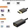 CableCreation Active DisplayPort to HDMI Adapter – 4K UHD, 3D Audio & Video, Eyefinity Multi-Screen Support – Black