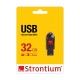 Strontium Pollex USB 32 GB Flash Drive (Black, Red)