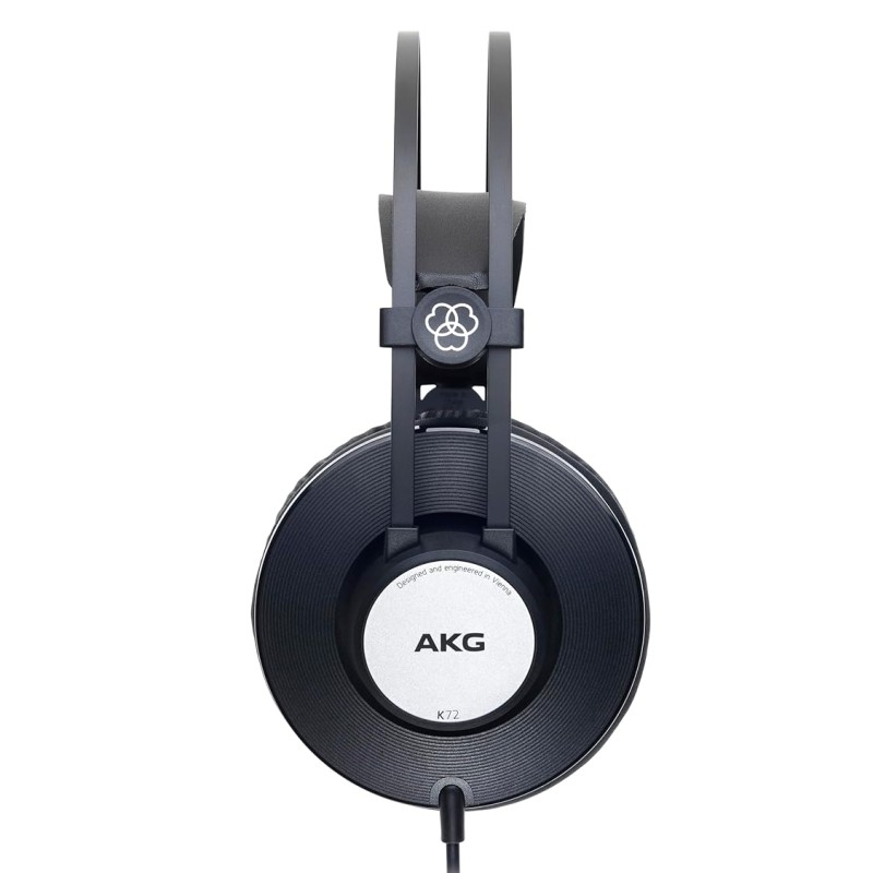 AKG K72 Closed Back Studio Headphones, Black, Pack of 1 AKG K72 Closed Back Studio Headphones, Black, Pack of 1