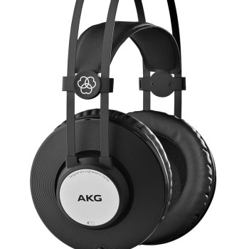 AKG K72 Closed Back Studio Headphones, Black, Pack of 1
