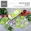 Ganesh 14 in 1 Multipurpose Chopper, Fruits & Vegetable Cutters, Grater Peeler Chipser, Unbreakable Food Grade Body, Easy Push to Clean Button Slicer Dicer, Chopper for Kitchen (Green, Plastic) Ganesh 14 in 1 Multipurpose Chopper, Fruits & Vegetable Cutters, Grater Peeler Chipser, Unbreakable Food Grade Body, Easy Push to Clean Button Slicer Dicer, Chopper for Kitchen (Green, Plastic)