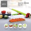 Ganesh 14 in 1 Multipurpose Chopper, Fruits & Vegetable Cutters, Grater Peeler Chipser, Unbreakable Food Grade Body, Easy Push to Clean Button Slicer Dicer, Chopper for Kitchen (Green, Plastic) Ganesh 14 in 1 Multipurpose Chopper, Fruits & Vegetable Cutters, Grater Peeler Chipser, Unbreakable Food Grade Body, Easy Push to Clean Button Slicer Dicer, Chopper for Kitchen (Green, Plastic)