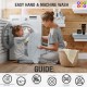 BeyBee Waterproof Quick Dry Sheet for Baby| Bed Pad Anti-Piling Fleece Extra Absorbent Washable Matress Protector| Baby Bed Protector Sheet for Toddler Children, Small Size, 50x70cm, Sea Blue