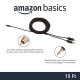 Adapter Cable 3.5mm to 2-Male RCA Adapter Cable For Tablet, Smartphone (Black, 15 feet)