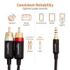 Adapter Cable 3.5mm to 2-Male RCA Adapter Cable For Tablet, Smartphone (Black, 15 feet) Adapter Cable 3.5mm to 2-Male RCA Adapter Cable For Tablet, Smartphone (Black, 15 feet)