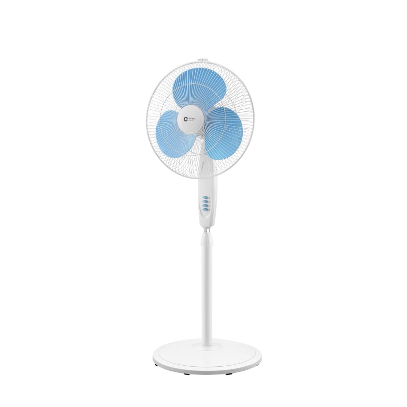 Orient Electric Stand-82 400 MM Oscillating Pedestal Fans | Stand Fan with Tilt Mechanism | High Air Delivery | Aesthetic Design with Telescopic Arrangement (Sky Blue) Orient Electric Stand-82 400 MM Oscillating Pedestal Fans | Stand Fan with Tilt Mechanism | High Air Delivery | Aesthetic Design with Telescopic Arrangement (Sky Blue)