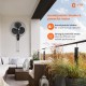 Orient Electric 400 MM Wall-44 Trendz Mount Fan | Wall Mount Fan for Home & Kitchen | Powerful Motor with High Air Delivery |Smooth Oscilation, 3-Speed Control | 2 Years Warranty | Slate Grey