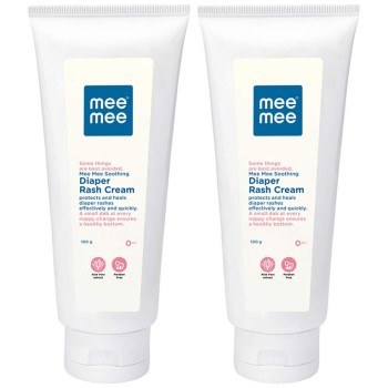 Mee Mee Baby Nappy Cream Duo: Natural Diaper Rash Relief with Aloe Vera | 100g x 2 Pack