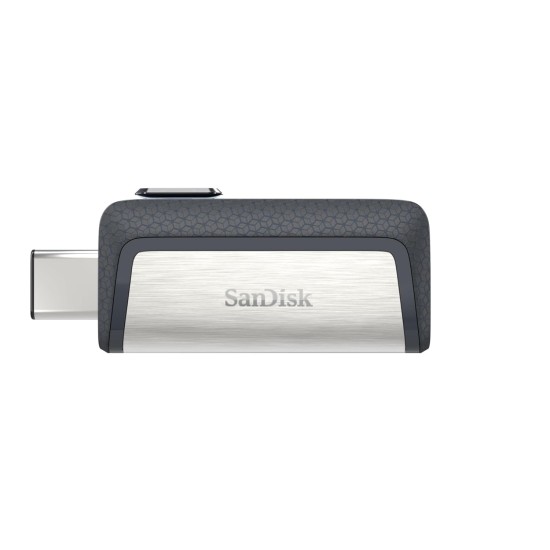 SanDisk Ultra Dual USB Drive 3.1, SDDDC2 32GB, Black, USB 3.1/Type C Reversible Connector, Retractable Design, Type-C OTG-Enabled Android Devices, 5Y