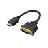 CableCreation HDMI to DVI Short Cable 0.5ft, Bi-Directional DVI-I (24+5) Female to HDMI Male Adapter 1080P DVI to HDMI Converter Compatible with Xbox, PC, TV, TV Box, PS5, Switch