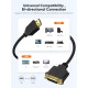 CableCreation HDMI to DVI Short Cable 0.5ft, Bi-Directional DVI-I (24+5) Female to HDMI Male Adapter 1080P DVI to HDMI Converter Compatible with Xbox, PC, TV, TV Box, PS5, Switch