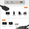 CableCreation DVI to HDMI Cable 0.5ft, Short Bi-Directional HDMI Female to DVI-D(24+1) Male Adapter, 1080P DVI-D to HDMI Conveter for PC, TV Box, PS5, Xbox