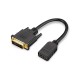 CableCreation DVI to HDMI Cable 0.5ft, Short Bi-Directional HDMI Female to DVI-D(24+1) Male Adapter, 1080P DVI-D to HDMI Conveter for PC, TV Box, PS5, Xbox