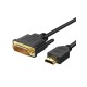 CableCreation DVI to HDMI Cable, 5ft HDMI Male to DVI-D Male Bi-Directional Adapter Cable, HDMI to DVI-D 24+1 High Speed Cable Support 1080P HD for Raspberry Pi, Roku, Xbox One, PS5