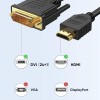 CableCreation DVI to HDMI Cable, 5ft HDMI Male to DVI-D Male Bi-Directional Adapter Cable, HDMI to DVI-D 24+1 High Speed Cable Support 1080P HD for Raspberry Pi, Roku, Xbox One, PS5 CableCreation DVI to HDMI Cable, 5ft HDMI Male to DVI-D Male Bi-Directional Adapter Cable, HDMI to DVI-D 24+1 High Speed Cable Support 1080P HD for Raspberry Pi, Roku, Xbox One, PS5