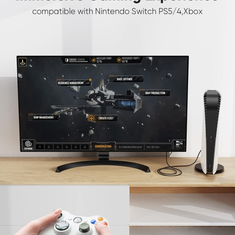 CableCreation DVI to HDMI Cable, 5ft HDMI Male to DVI-D Male Bi-Directional Adapter Cable, HDMI to DVI-D 24+1 High Speed Cable Support 1080P HD for Raspberry Pi, Roku, Xbox One, PS5 CableCreation DVI to HDMI Cable, 5ft HDMI Male to DVI-D Male Bi-Directional Adapter Cable, HDMI to DVI-D 24+1 High Speed Cable Support 1080P HD for Raspberry Pi, Roku, Xbox One, PS5