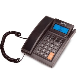 Beetel M64N Caller id Landline Phone with 16 Digit and Adjustable LCD Display, 2-Way Adjustable Speaker Phone, 99 Incoming and 18 Outgoing Call Memory, 3 One-Touch Memory, TEC Certified (M64N)(Black)