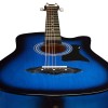JU�REZ JRZ38C/VTS ACOUSTIC 38" GUITAR WITH ACC (BLUE SUNBURST)