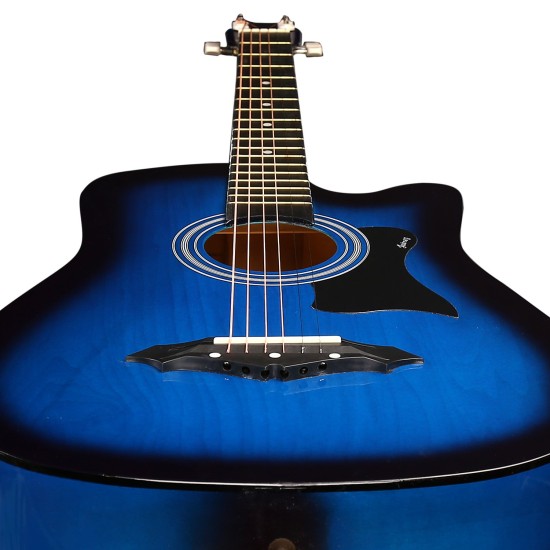 JUÂREZ JRZ38C/VTS ACOUSTIC 38" GUITAR WITH ACC (BLUE SUNBURST)