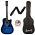 JUÂREZ JRZ38C/VTS ACOUSTIC 38" GUITAR WITH ACC (BLUE SUNBURST)